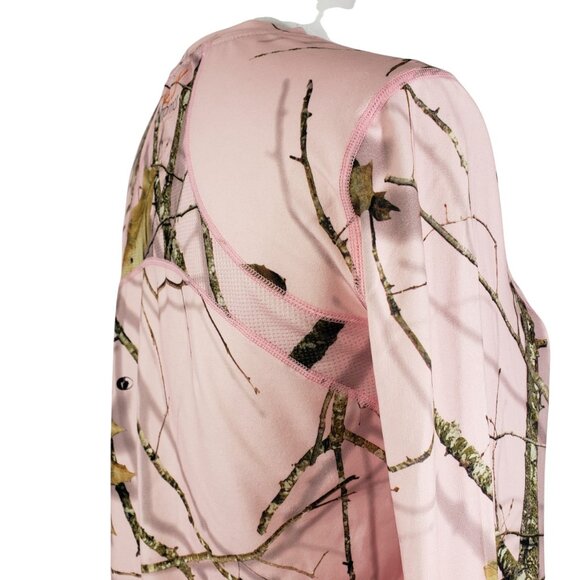 Terramar Women Stalker Pink Camo Long Sleeve Tee M, Fall Hiking Camping Hunting - Picture 3 of 11